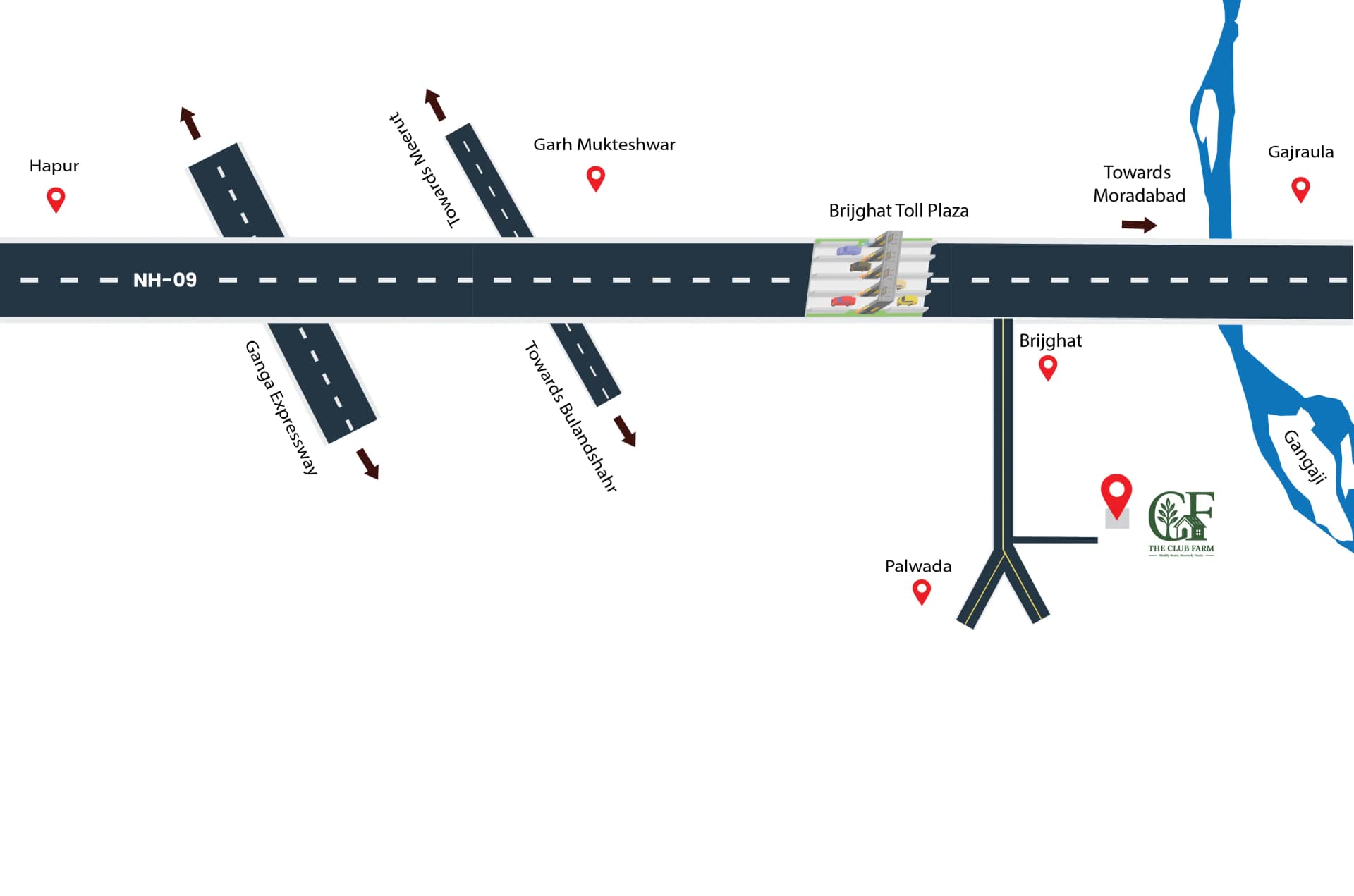 The Club Farm Key Plan