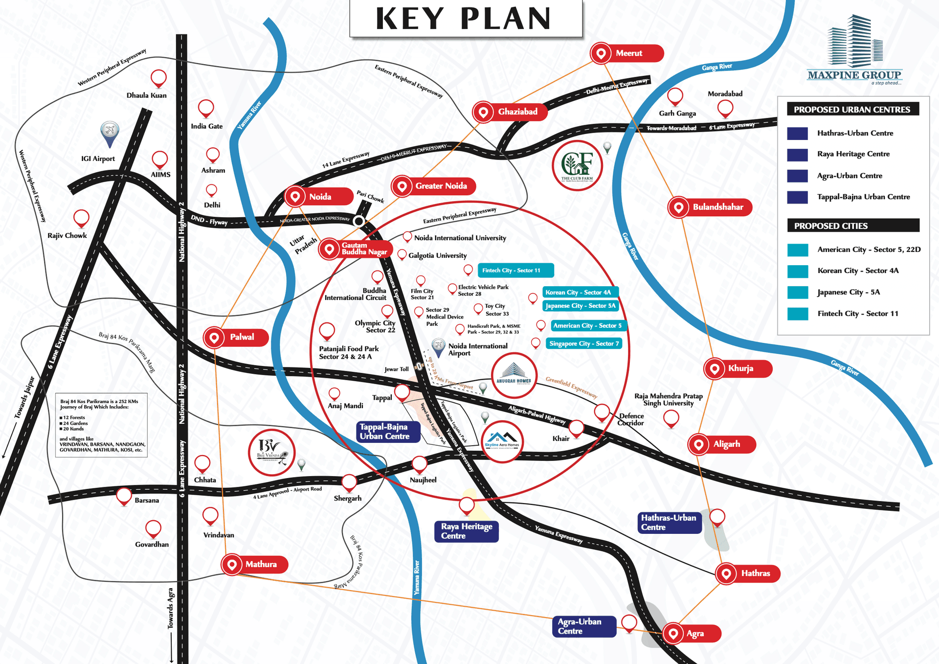 The Club Farm Key Plan
