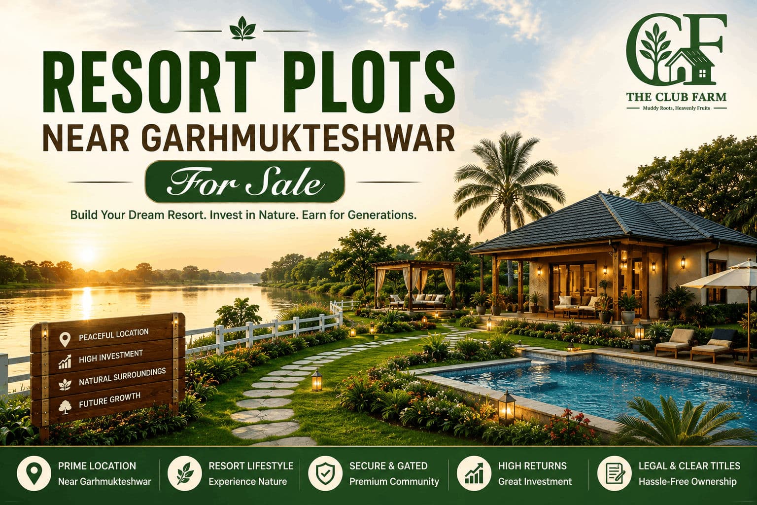 Resort Plots Near Garhmukteshwar for Sale: A Complete Buyer's Guide